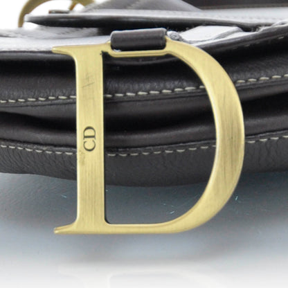 Christian Dior Leather Baudrier Saddle Bag Brown 6 of 12