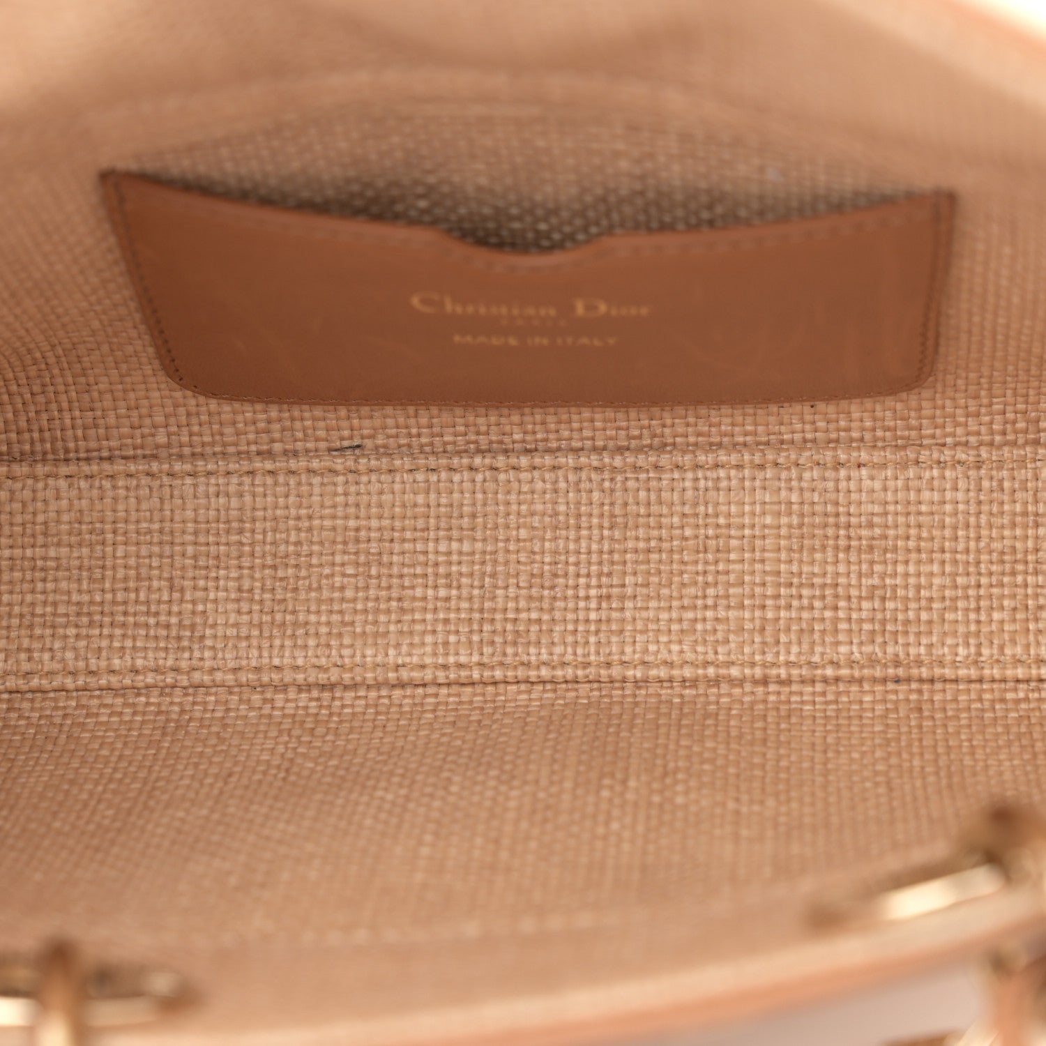 Christian Dior Raffia Macro Cannage Lady D-Joy Natural 5 of 13