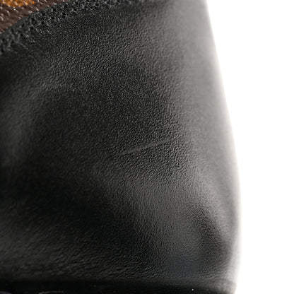 Louis Vuitton Calfskin Monogram Wonderland Flat Ranger Boots 39 Black 21 of 21