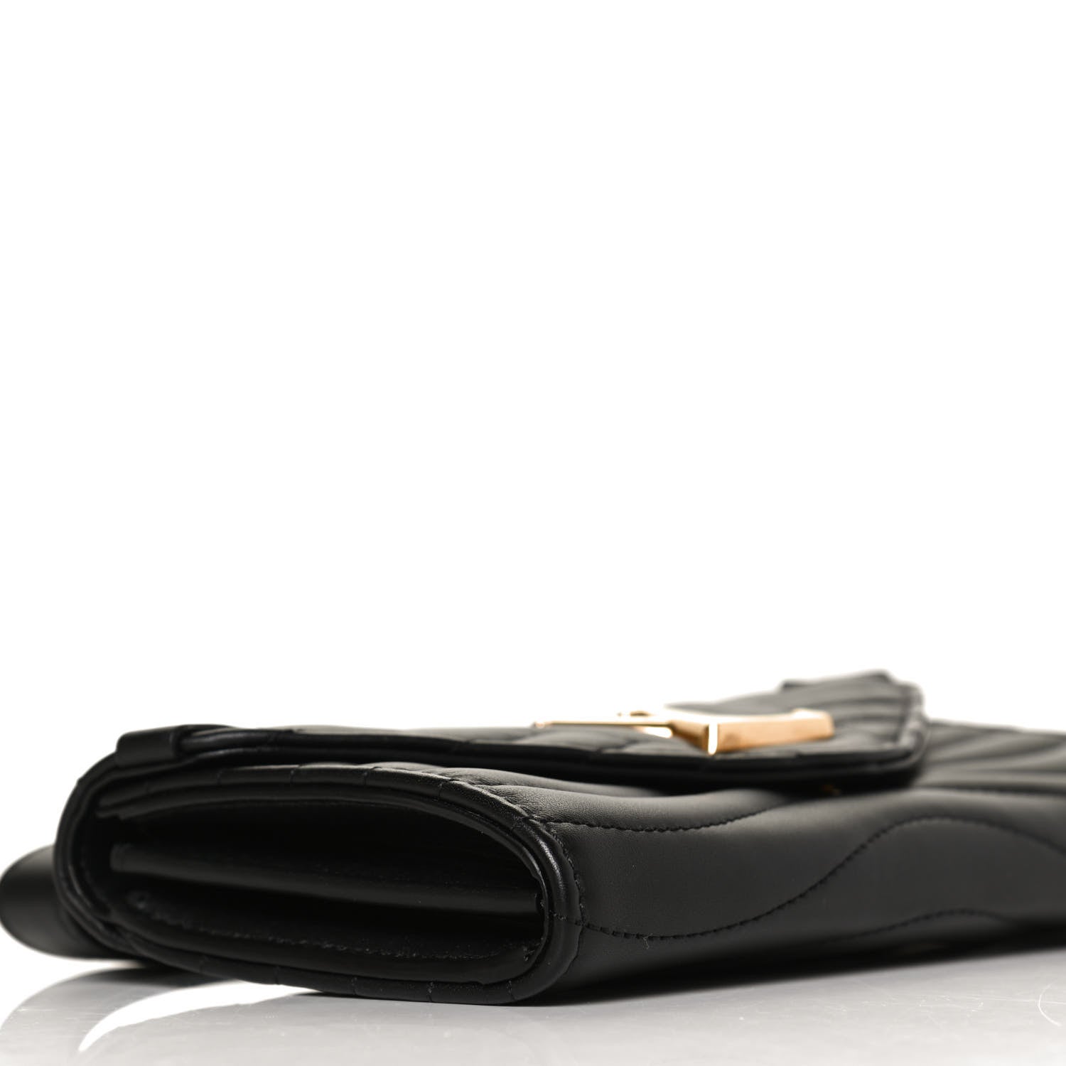 Louis Vuitton Calfskin New Wave Long Wallet Black 8 of 11