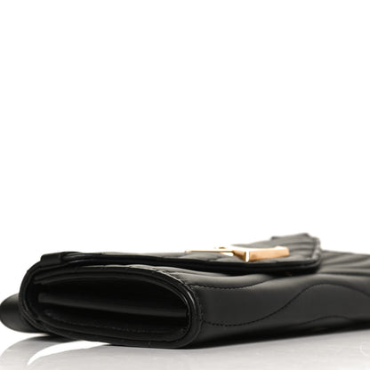 Louis Vuitton Calfskin New Wave Long Wallet Black 8 of 11