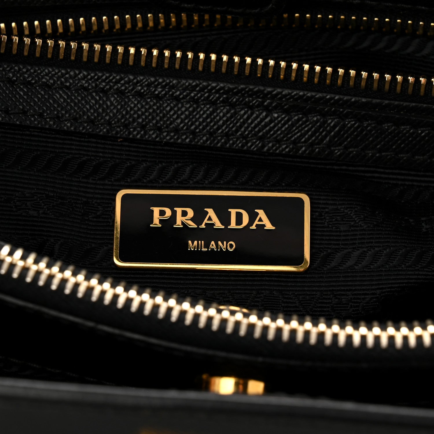 Prada Saffiano Lux Medium Tote Black 6 of 10