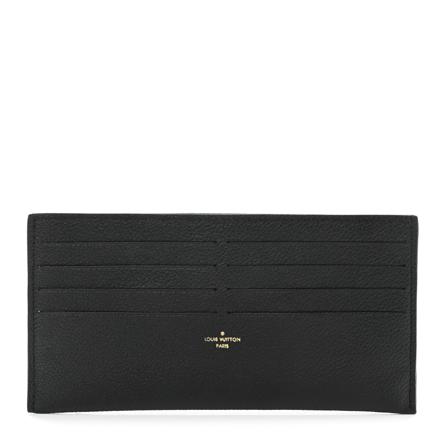 Louis Vuitton Calfskin Felicie Chain Wallet Card Holder Insert Black 1 of 6