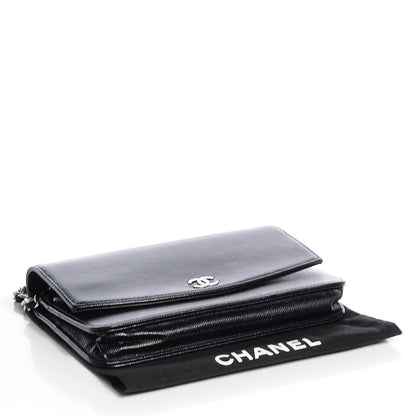 Chanel Caviar Sevruga Wallet On Chain WOC Black 4 of 9