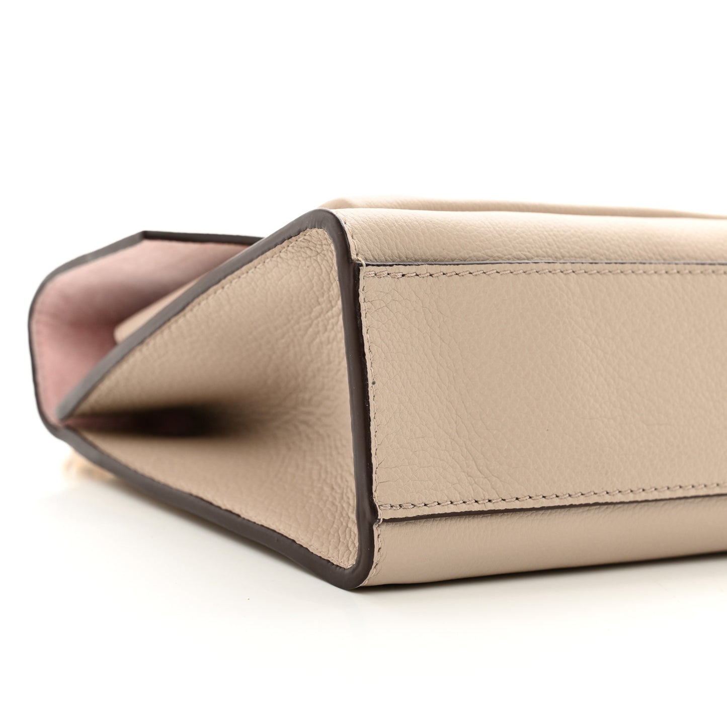 Soft Calfskin Mylockme Chain Bag BB Greige