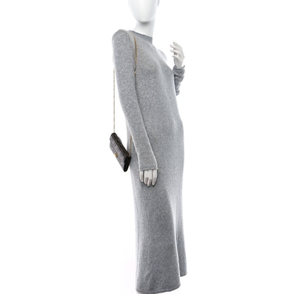 Fendi Vitello Soft F is Fendi Bi-Color FF 1974 Embossed Continental Envelope Wallet On Chain Maya Black 2 of 10