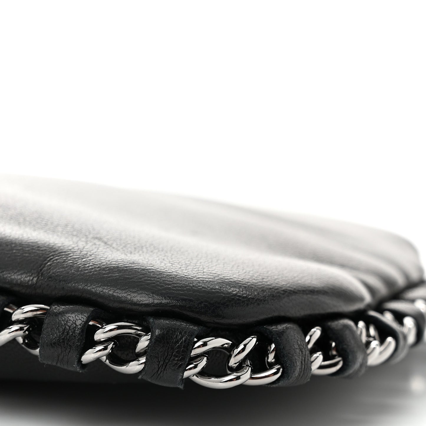 Calfskin Logo Pochette Black