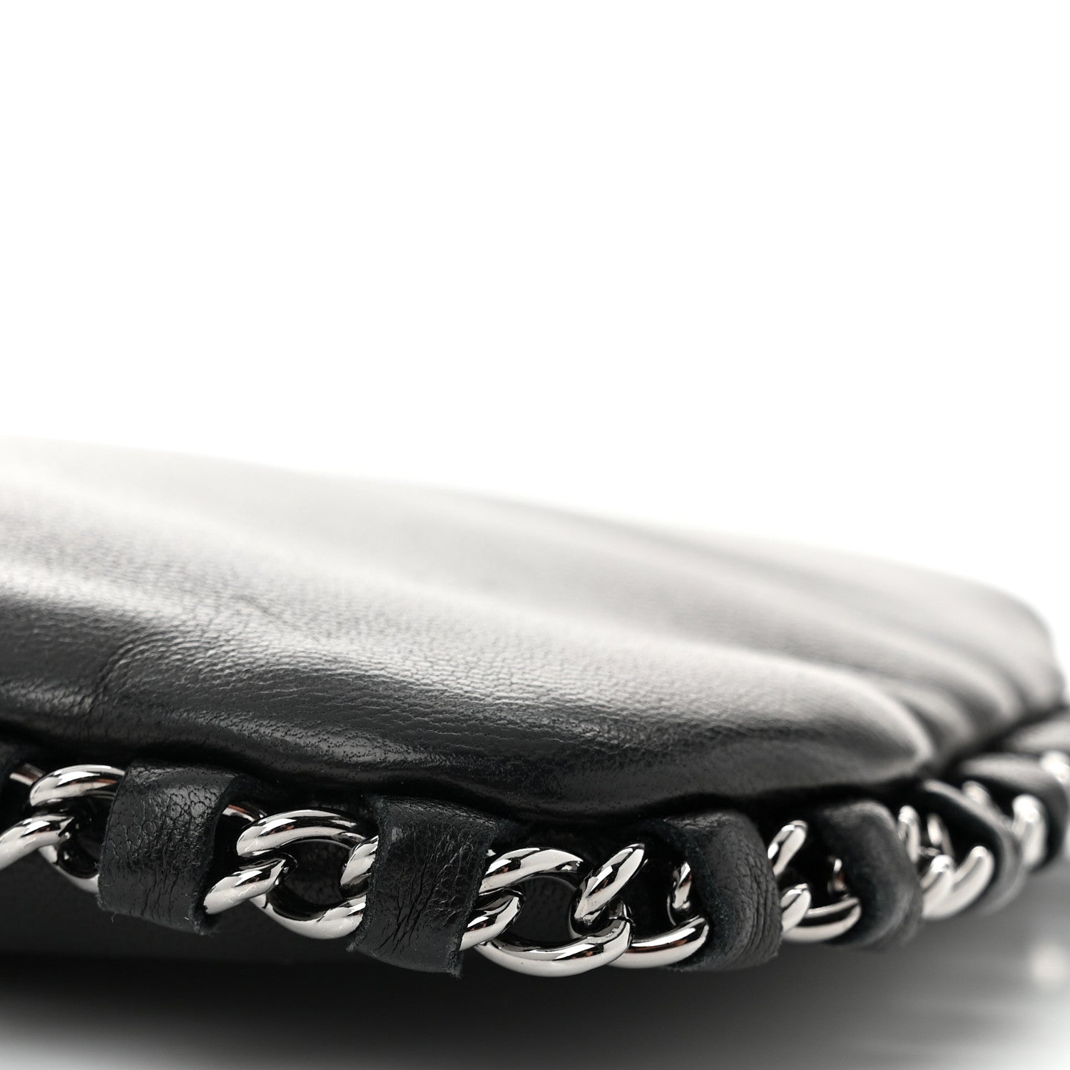 Chanel Calfskin Logo Pochette Black 10 of 10