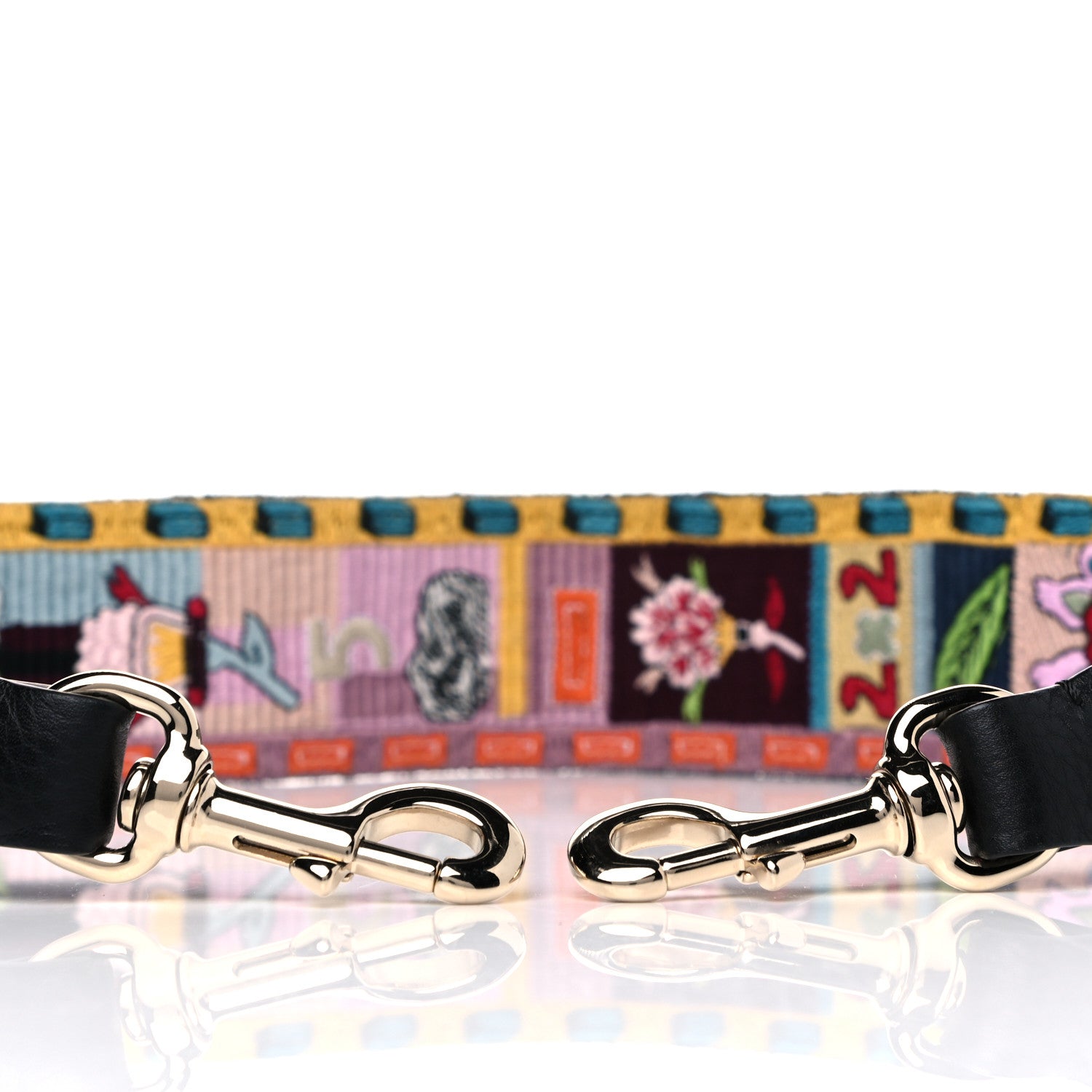 Valentino Garavani Canvas Counting Rockstud Guitar Strap Multicolor 7 of 9
