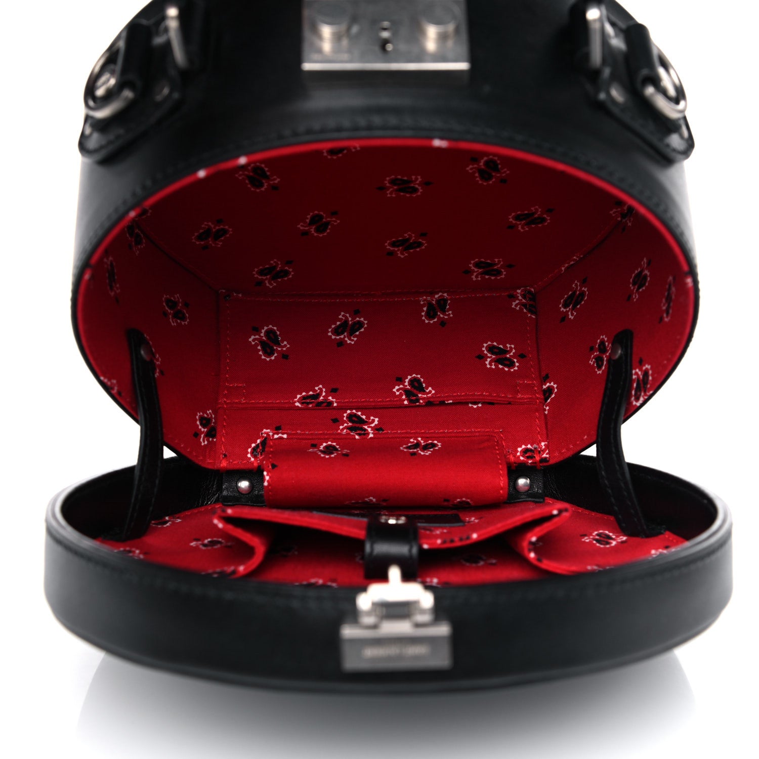 Saint Laurent Calfskin Small Mica Hat Box Black 4 of 11