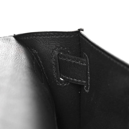 Hermes Swift Kelly Cut Clutch Pochette Black 16 of 29