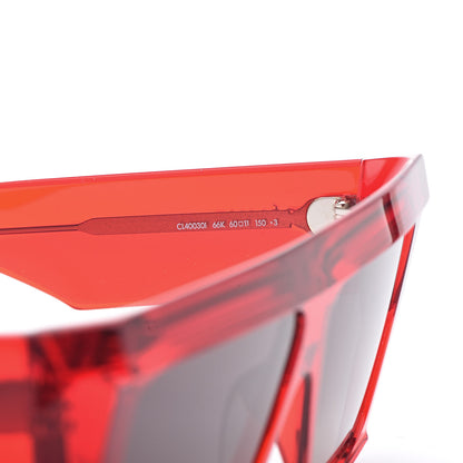 Celine Acetate Squared Sunglasses CL 400301 Red 10 of 14