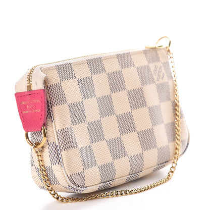 Louis Vuitton Damier Azur 2015 Christmas Animation Mini Pochette Accessories 3 of 13