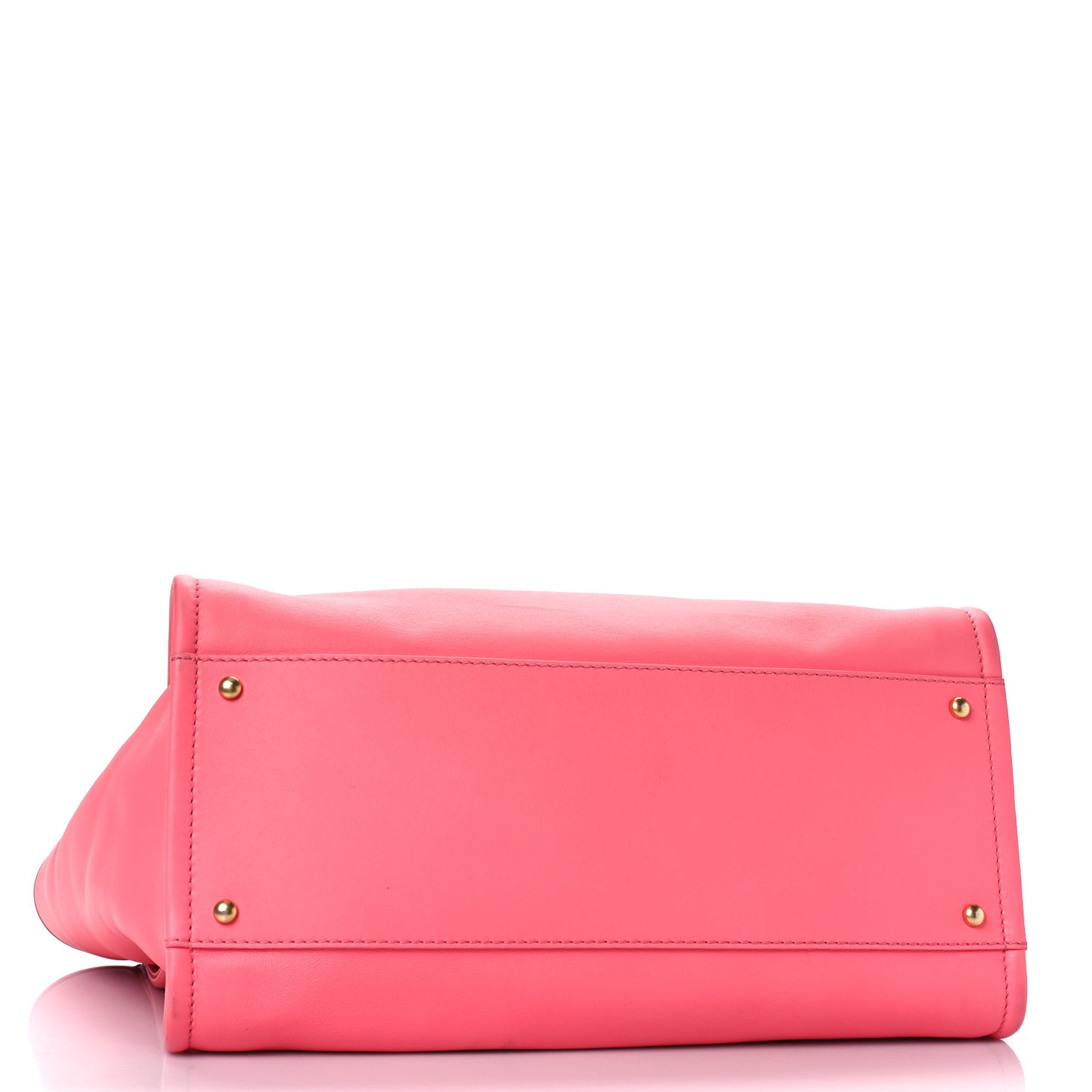 Calfskin Medium Deauville Tote Coral Pink