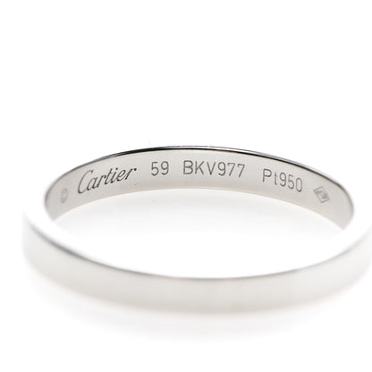 Cartier Platinum 3mm C De Wedding Band Ring 59 8.75 4 of 4