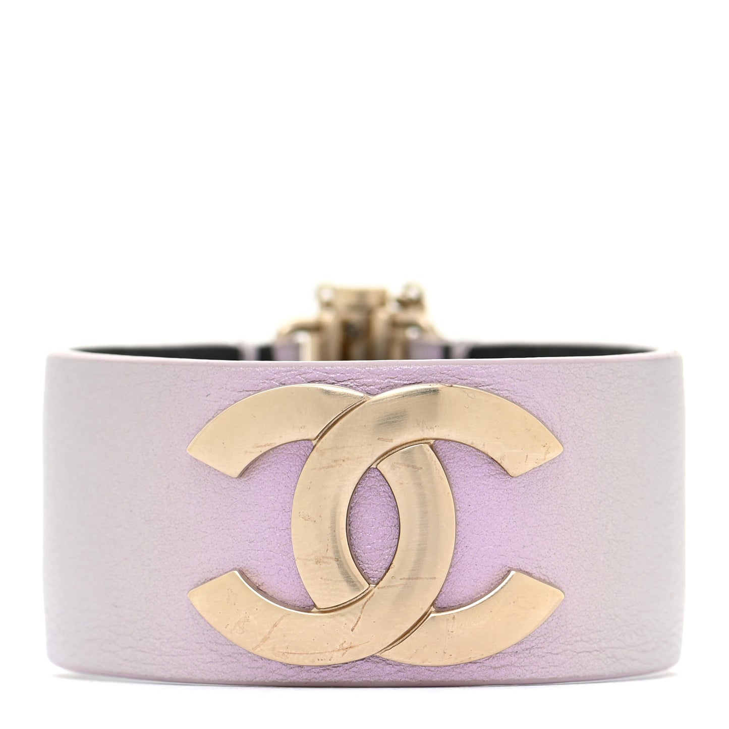 Calfskin CC Wide Cuff M Lilac