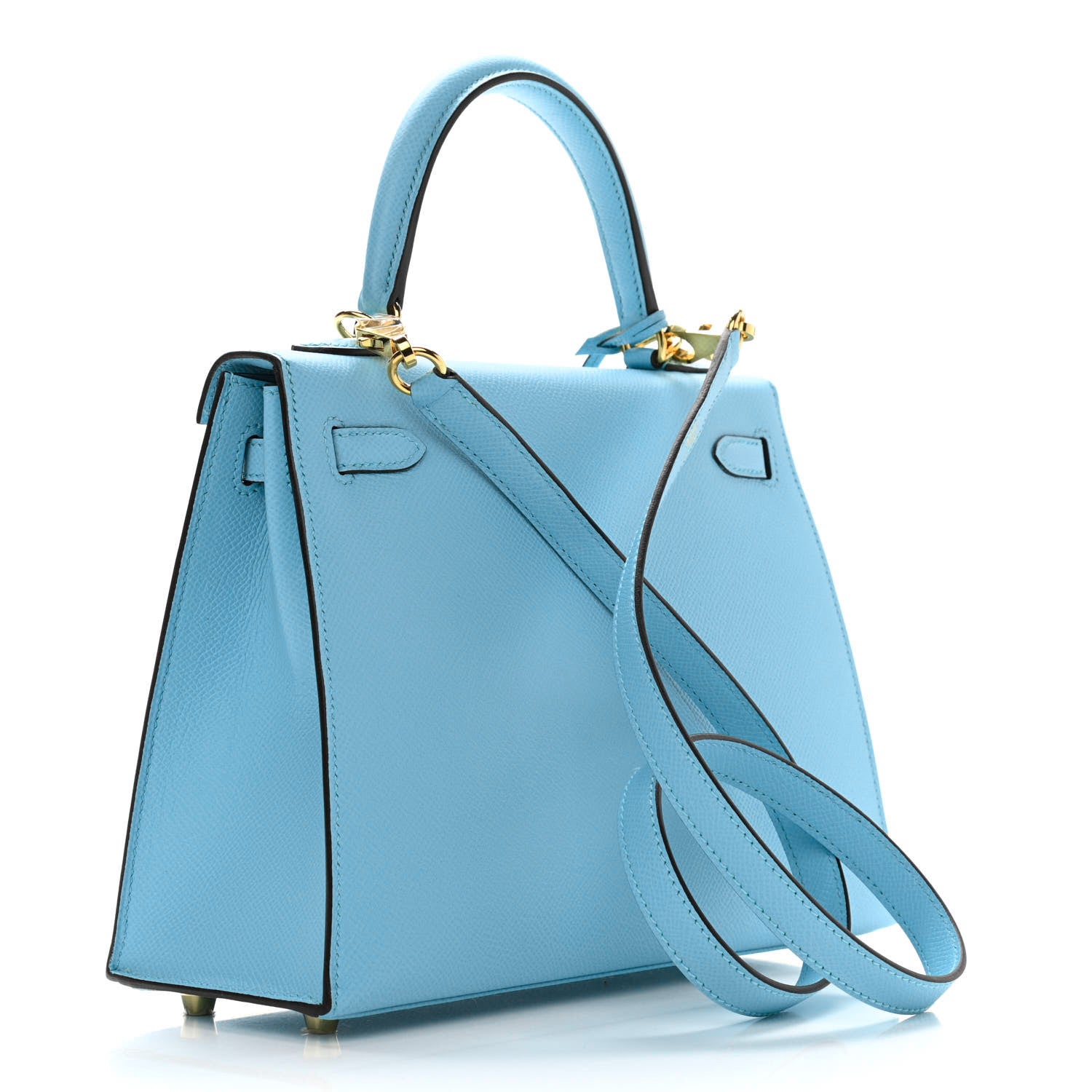 Hermes Epsom Kelly Sellier 25 Bleu Du Nord 3 of 10