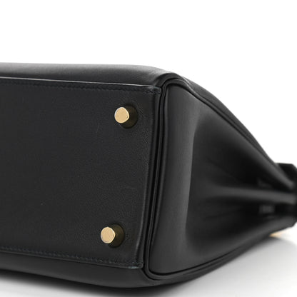 Hermes Swift Kelly Retourne 25 Black 10 of 14