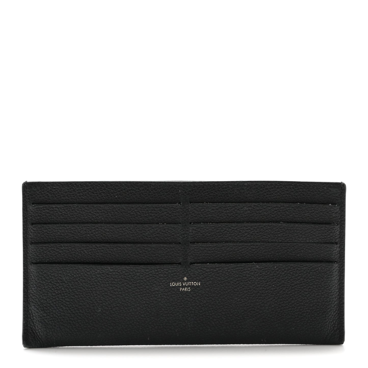 Calfskin Felicie Chain Wallet Card Holder Insert Black