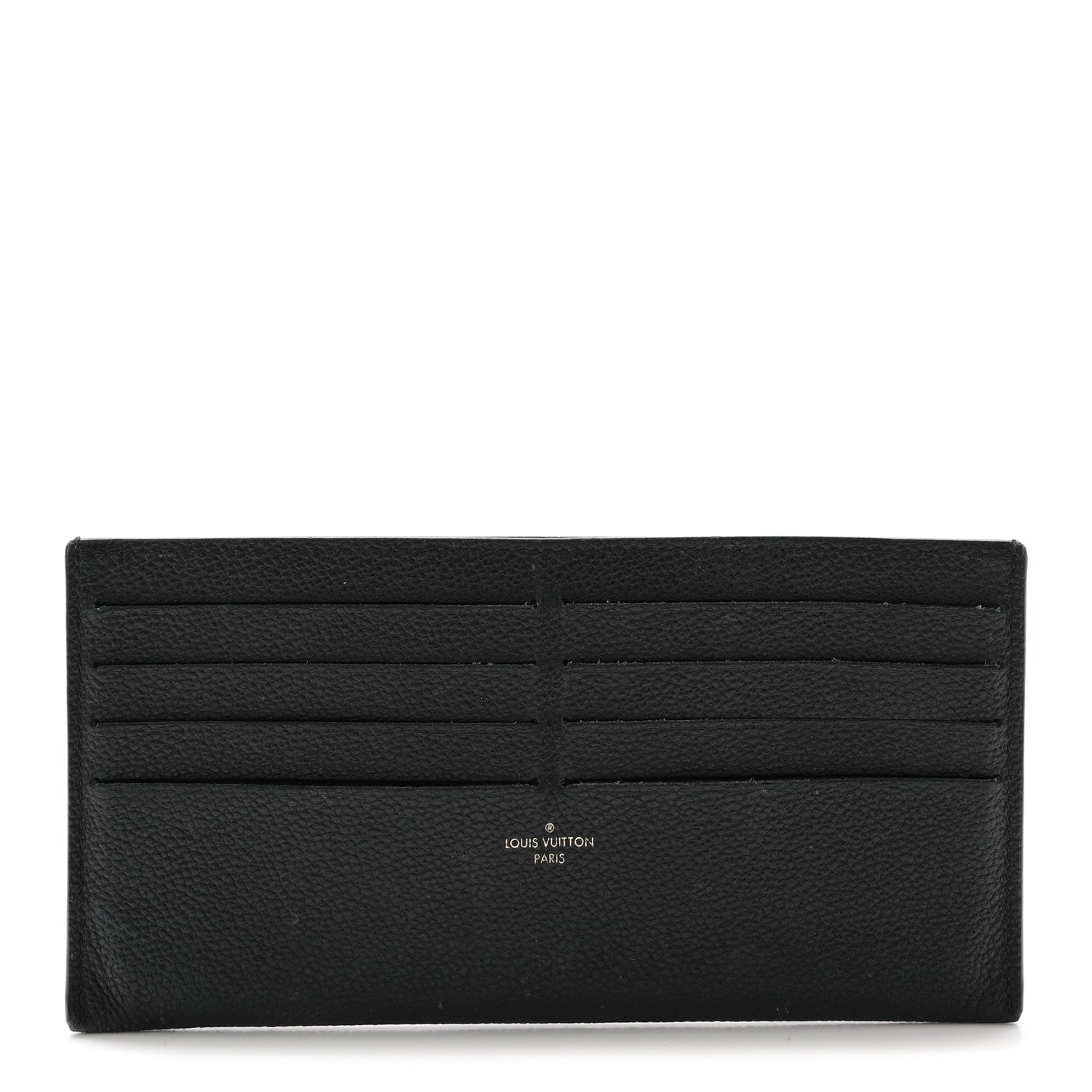 Louis Vuitton Calfskin Felicie Chain Wallet Card Holder Insert Black 1 of 6