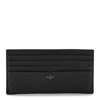 Louis Vuitton Calfskin Felicie Chain Wallet Card Holder Insert Black 1 of 6