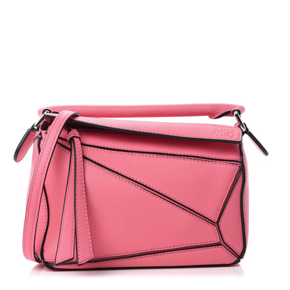 Loewe Calfskin Mini Puzzle Bag Wild Rose 1 of 10