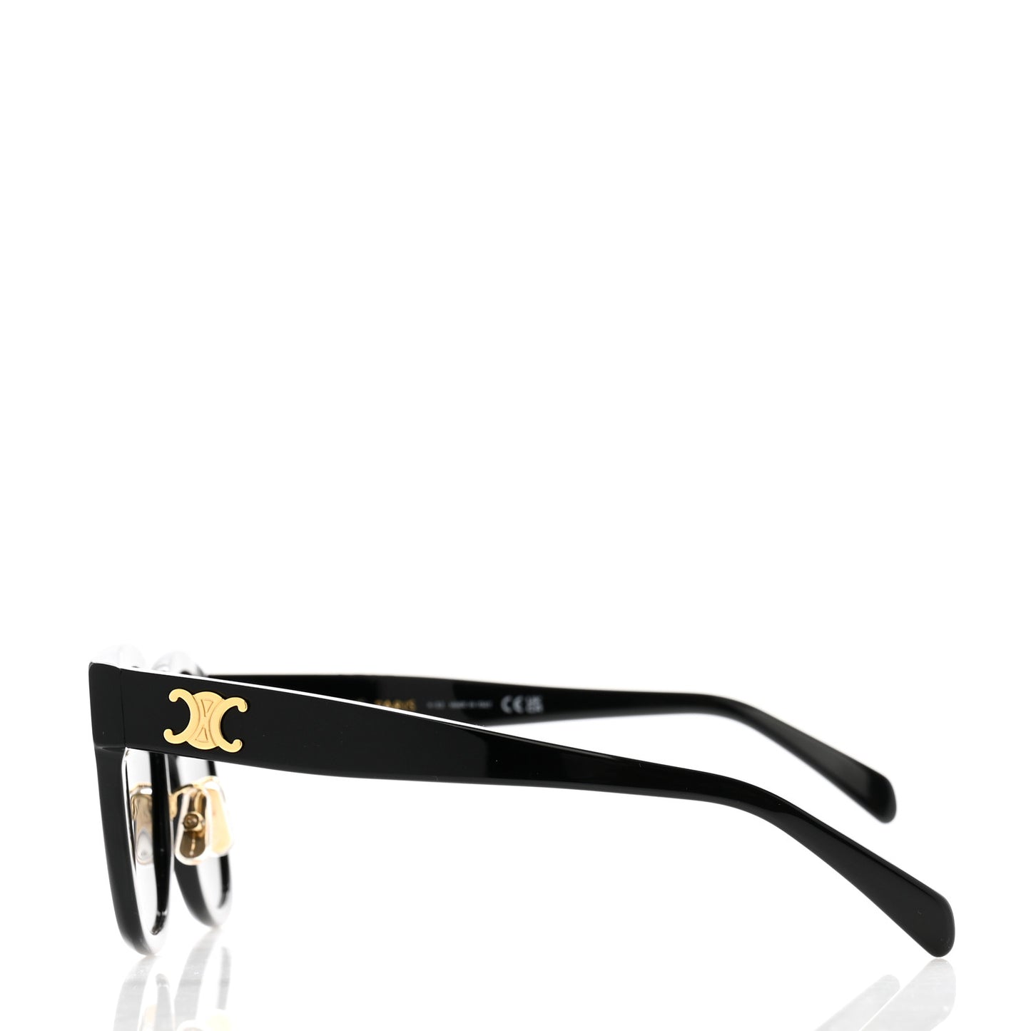 Acetate Triomphe Sunglasses CL40222F Black