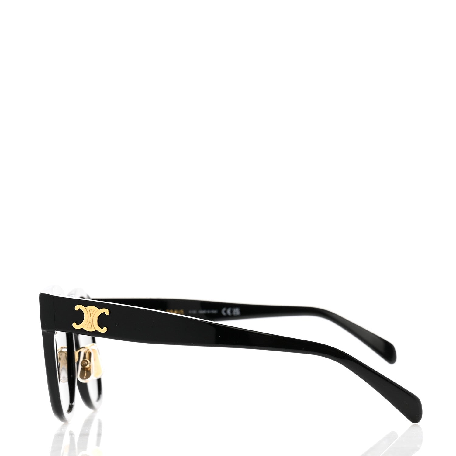 Celine Acetate Triomphe Sunglasses CL40222F Black 3 of 7