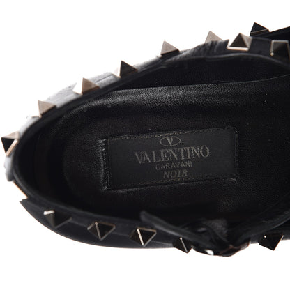 Valentino Garavani Nappa Rockstud Cage Ballerina Flats 36.5 Black 9 of 16