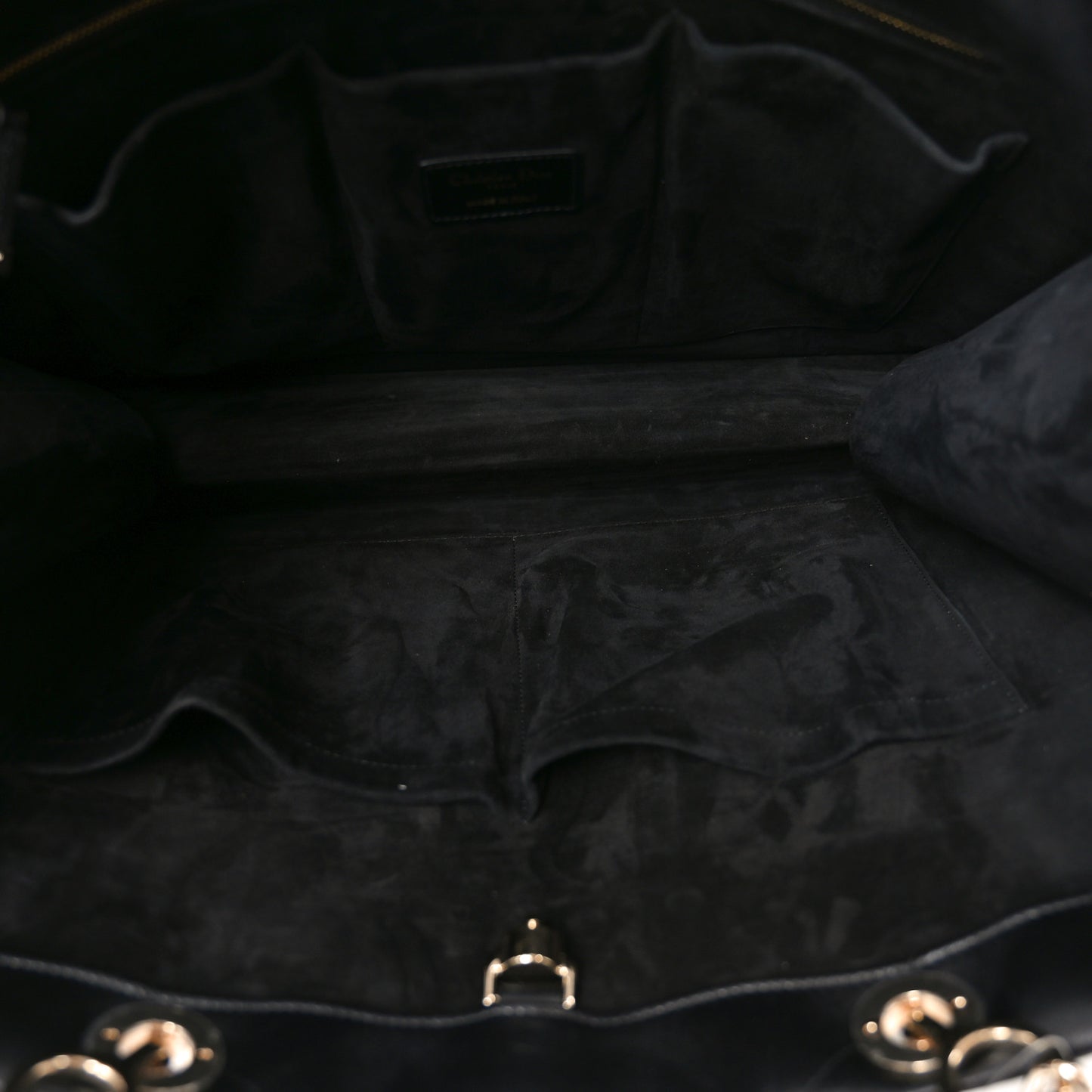 Calfskin Archicannage Large Essential Tote Black