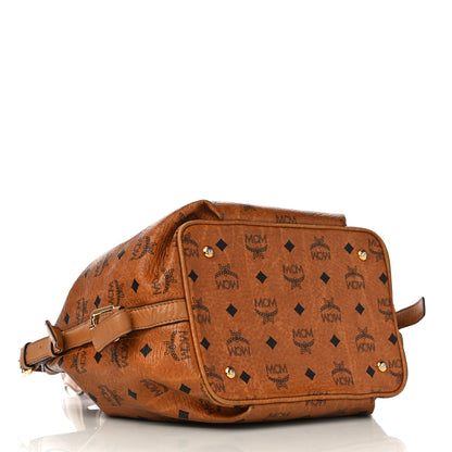 MCM Visetos Essential Drawstring Bucket Bag Cognac 4 of 21