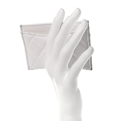 Chanel Caviar Quilted Card Holder White 4 of 22