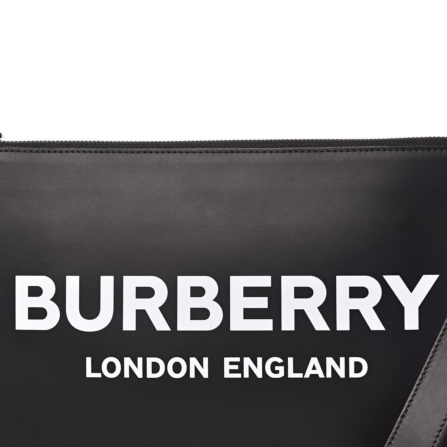 Smooth Calfskin Edin Zip Pouch Black