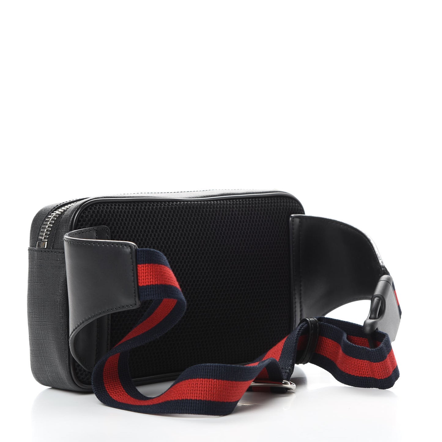 Soft GG Supreme Monogram Web Belt Bag Black Grey