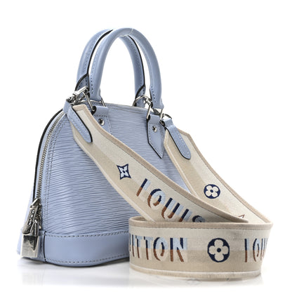 Louis Vuitton Epi Jacquard Alma BB Bleu Nuage 3 of 9