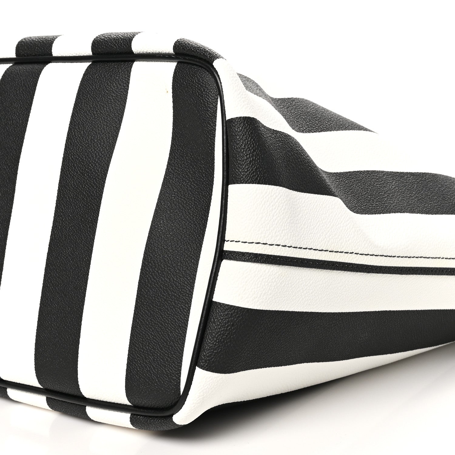 Givenchy Coated Canvas Striped Large Antigona Tote Black White 11 of 12