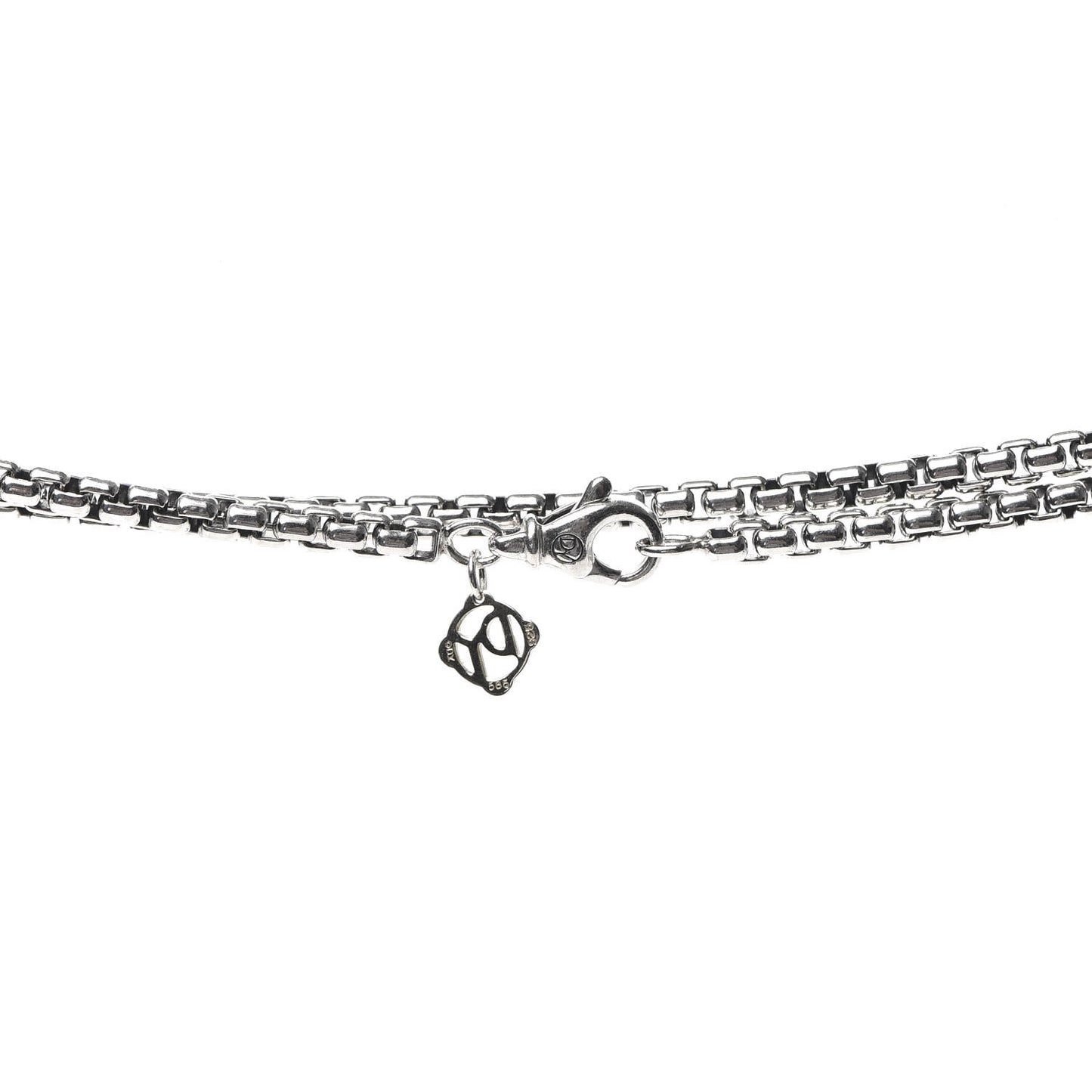 Sterling Silver 14K Yellow Gold 3.6mm Medium Box Chain Necklace 72"