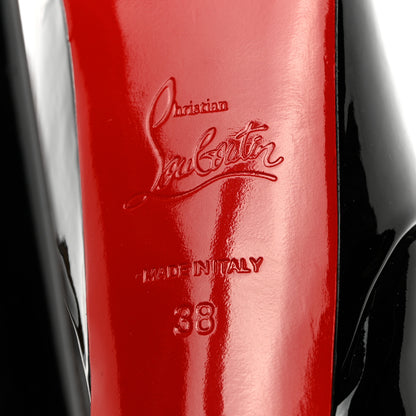 Christian Louboutin Patent Jamie 160 Pumps 38 Black 6 of 9