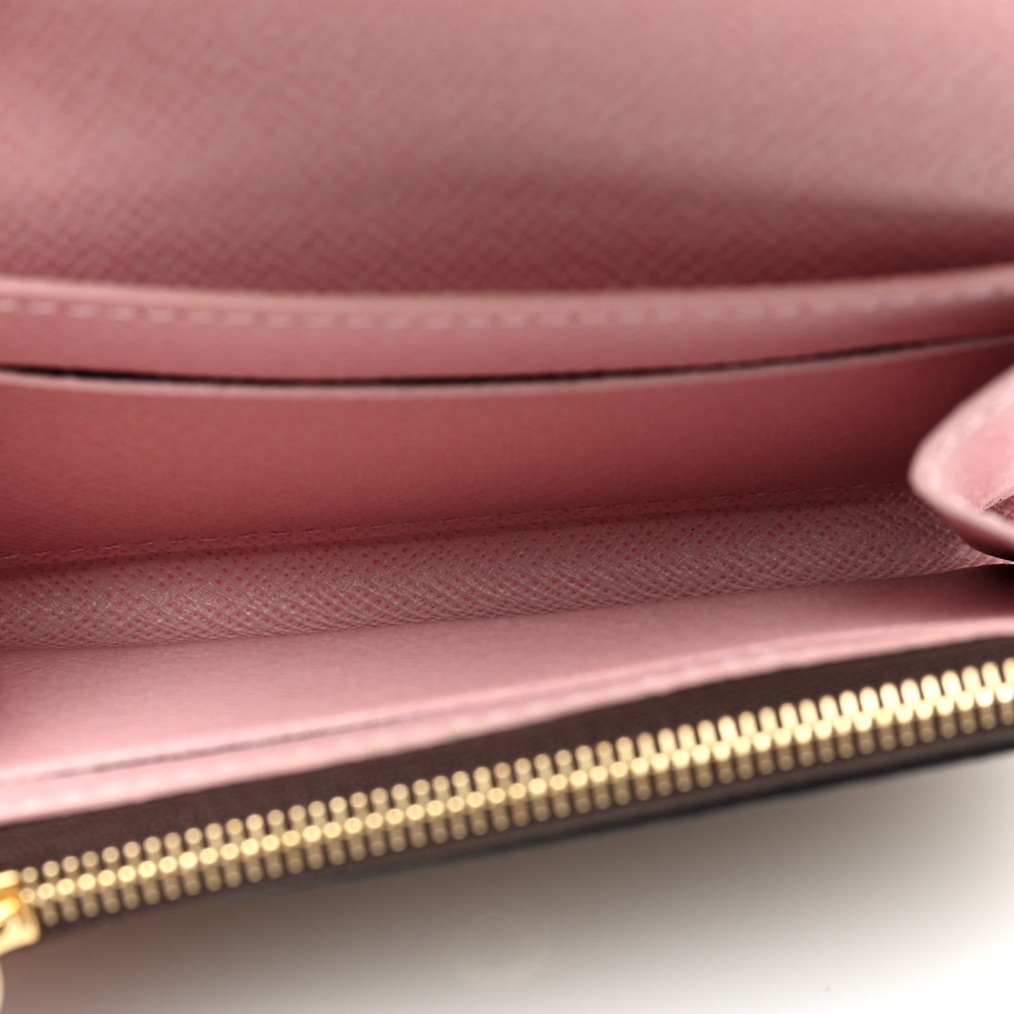 Damier Ebene Rosalie Coin Purse Rose Ballerine