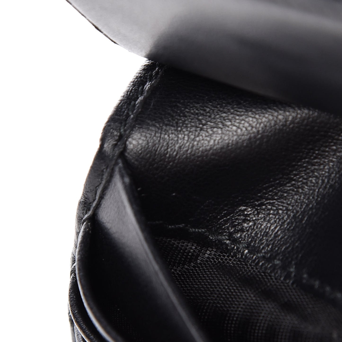 Soft Calfskin Impunture Diagramme Wallet Black