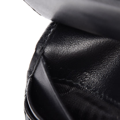 Prada Soft Calfskin Impunture Diagramme Wallet Black 7 of 10