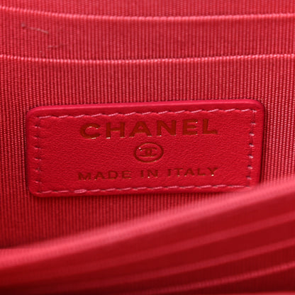 Chanel Lambskin Quilted Mini Trendy CC Wallet On Chain WOC Pink 6 of 9