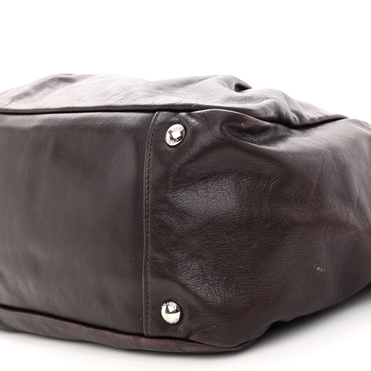 Soft Calfskin Shopping Tote Prugna