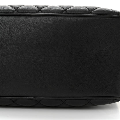 Chanel Calfskin Quilted CC Medium Vanity Case Black 11 of 13