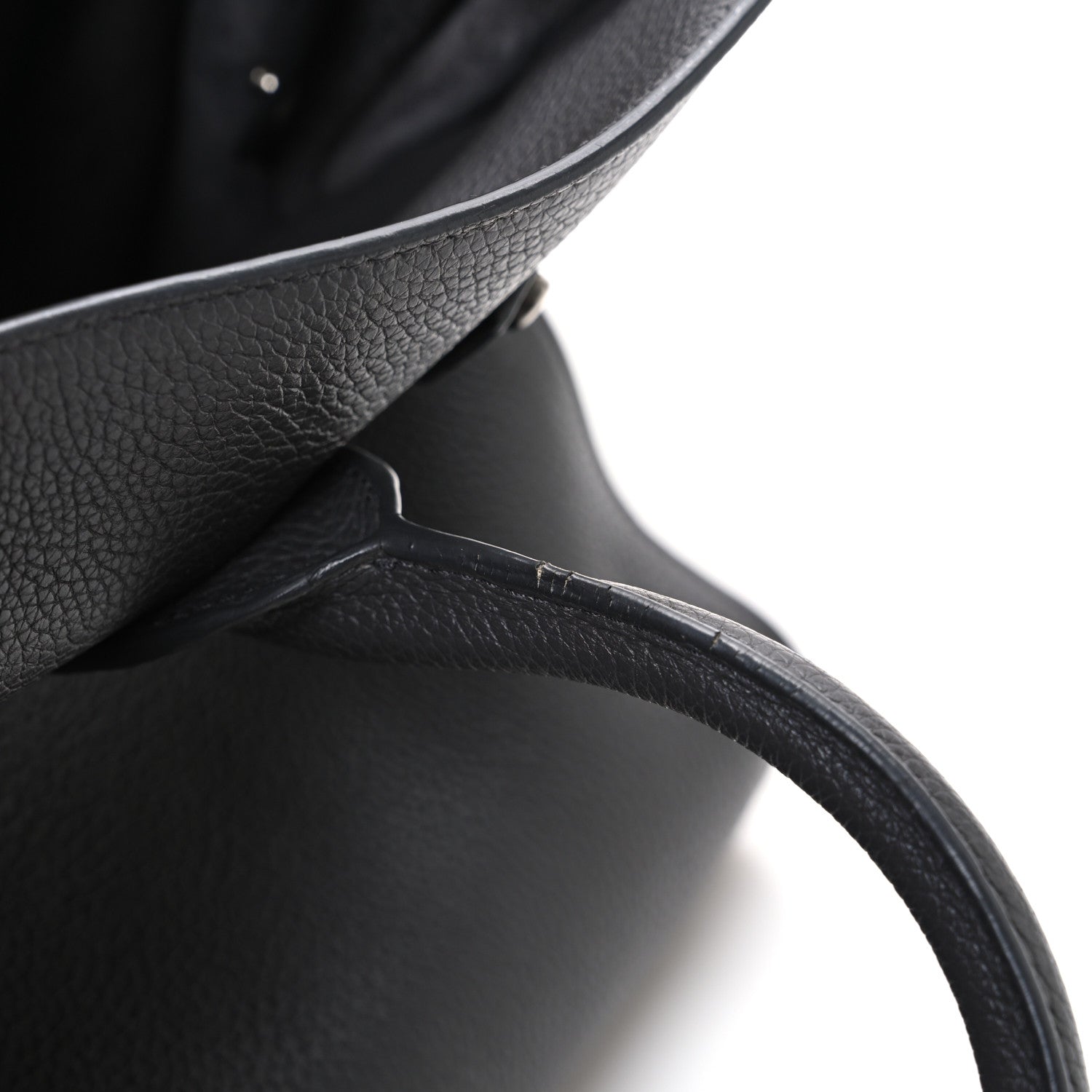 Saint Laurent Grained Calfskin Small Supple Sac De Jour Fog 13 of 14