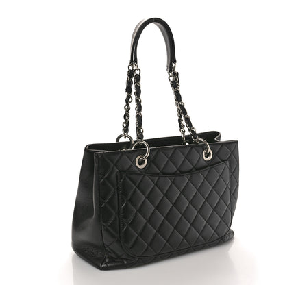 Chanel Caviar Quilted Grand Shopping Tote GST Black 3 of 12