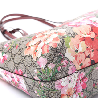 Gucci GG Supreme Monogram Blooms Medium Reversible Tote Beige Multicolor Dry Rose 5 of 11