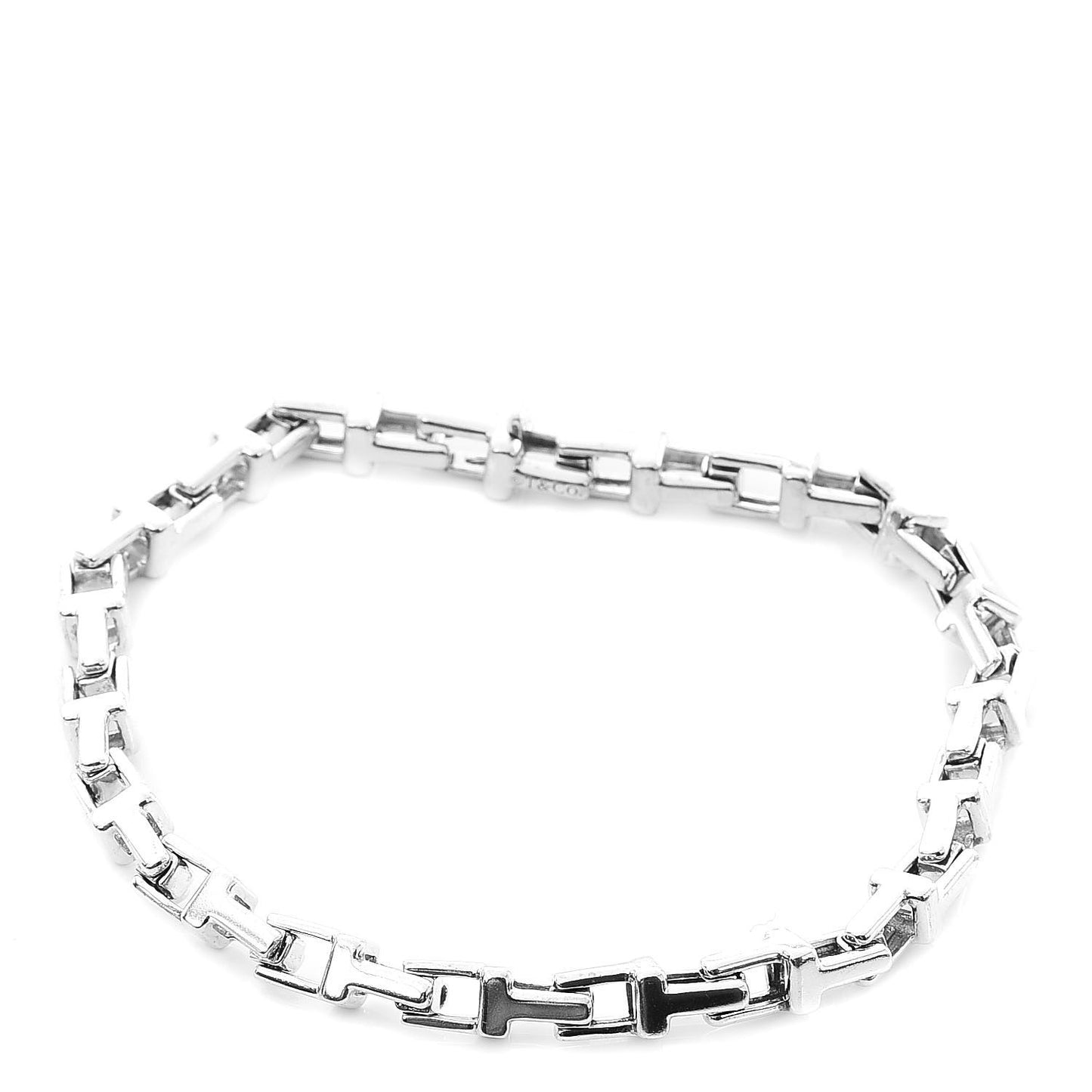 Sterling Silver Narrow T Chain Bracelet