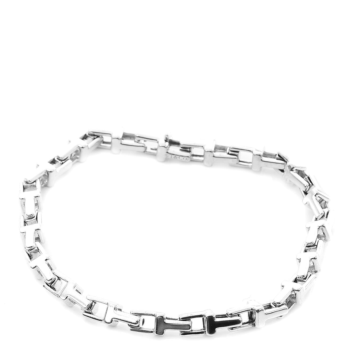 Tiffany Sterling Silver Narrow T Chain Bracelet 3 of 6