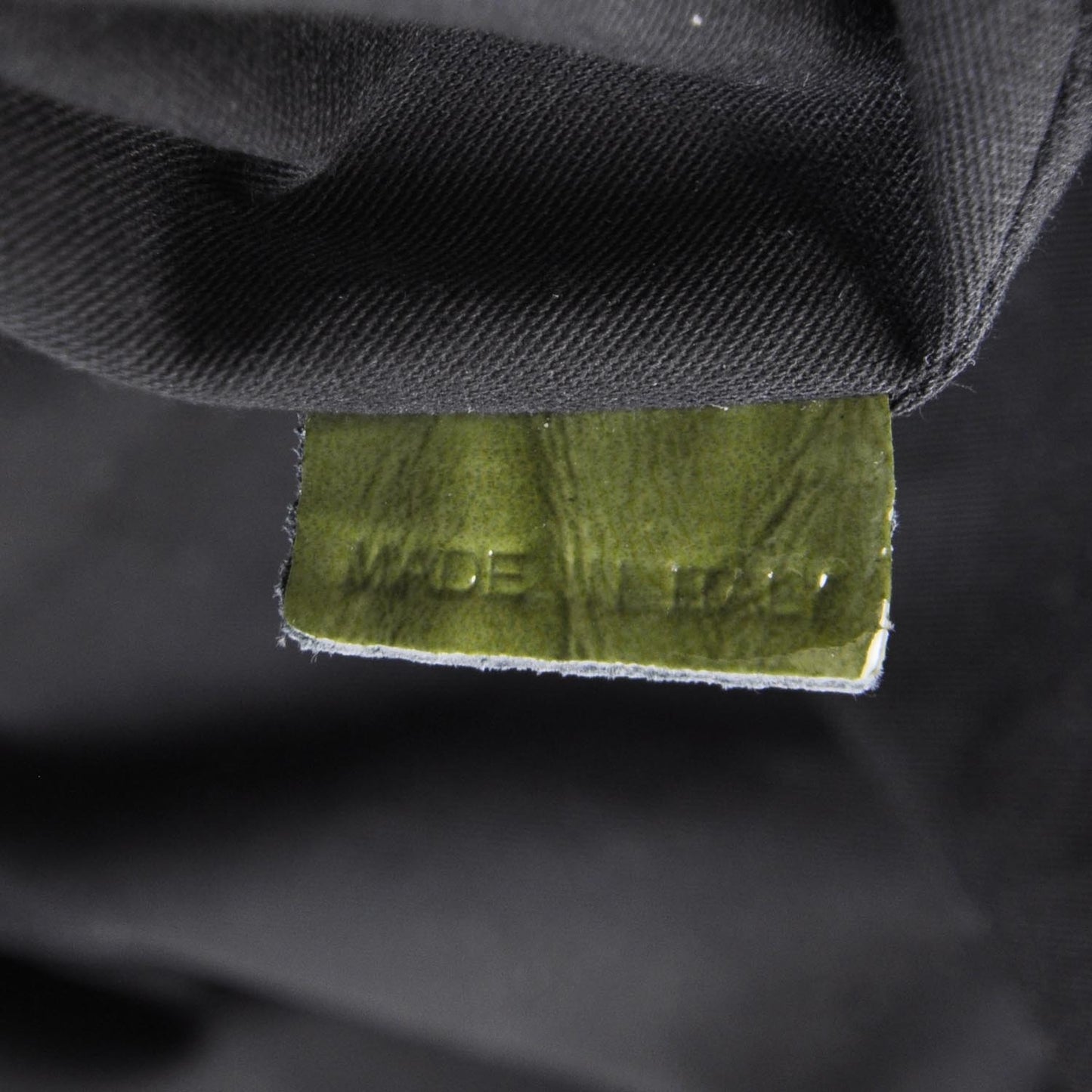 Crinkled Patent Nightingale Green